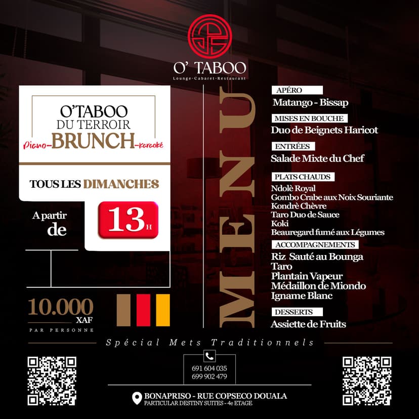 O'TABOO DU TERROIR BRUNCH